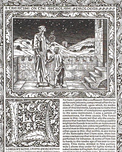 Geoffrey Chaucer dedicated a work to his son, Lewis. There is some debate on the identity of Lewis and if he was indeed, Chaucer's son. 