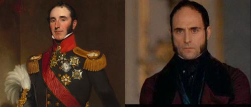 On the left; Mark Strong, on the right; Sir John Conroy