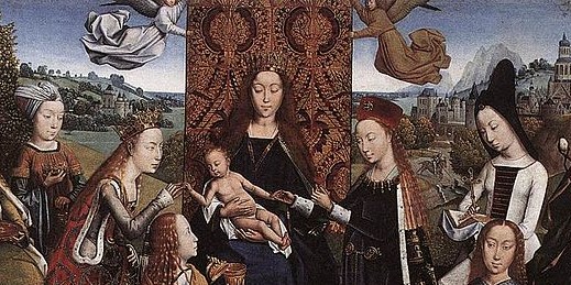 800px-Master_Of_The_Saint_Lucy_Legend_-_Virgin_Surrounded_by_Female_Saints_-_WGA14619