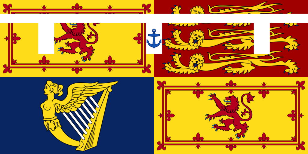banner showing the royal standard of Andrew, Earl of Inverness