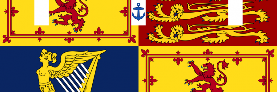 banner showing the royal standard of Andrew, Earl of Inverness