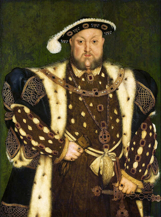 Portrait of Henry VIII in finery